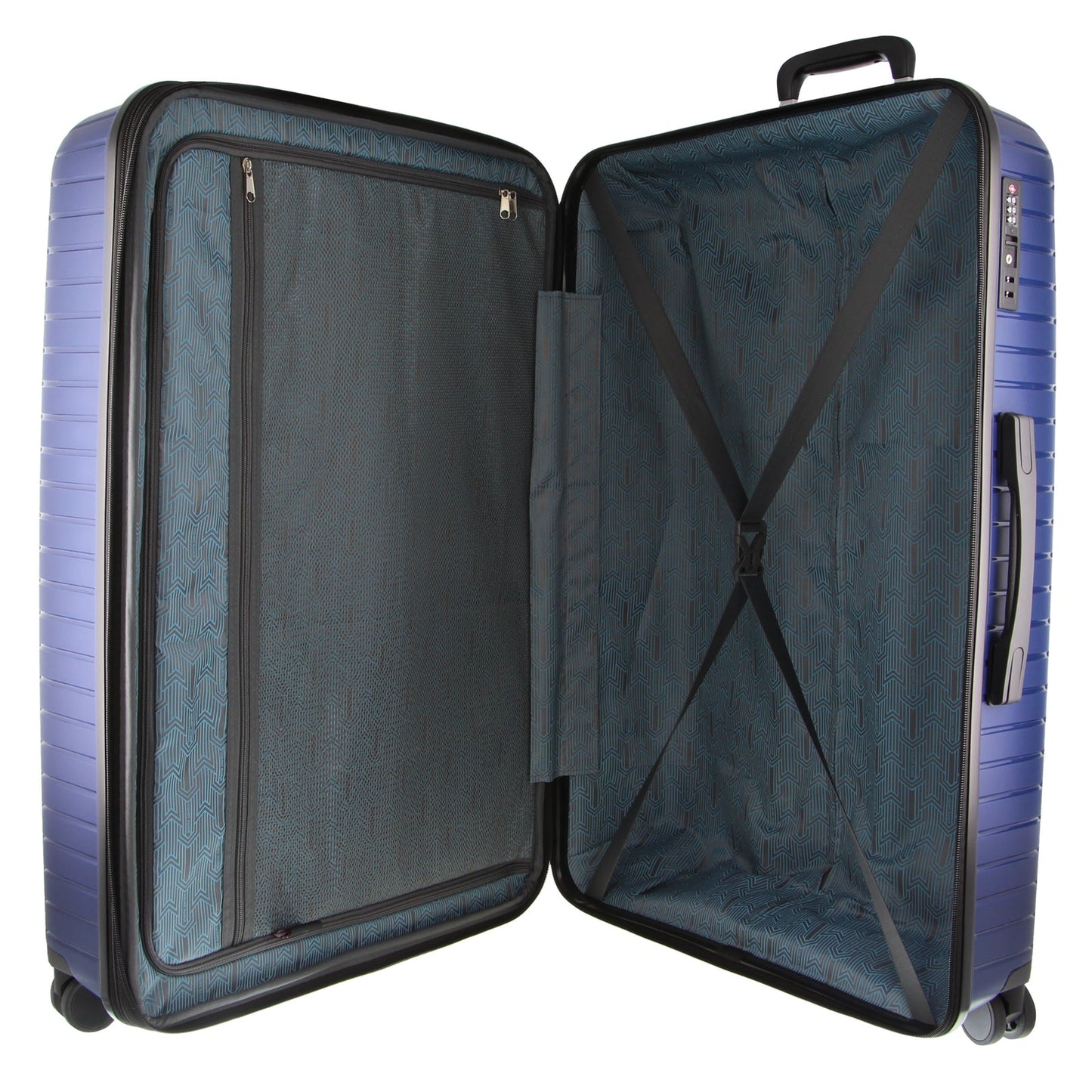 Pierre Cardin 65cm Medium Hard-Shell Suitcase Travel Luggage Bag - Navy-3