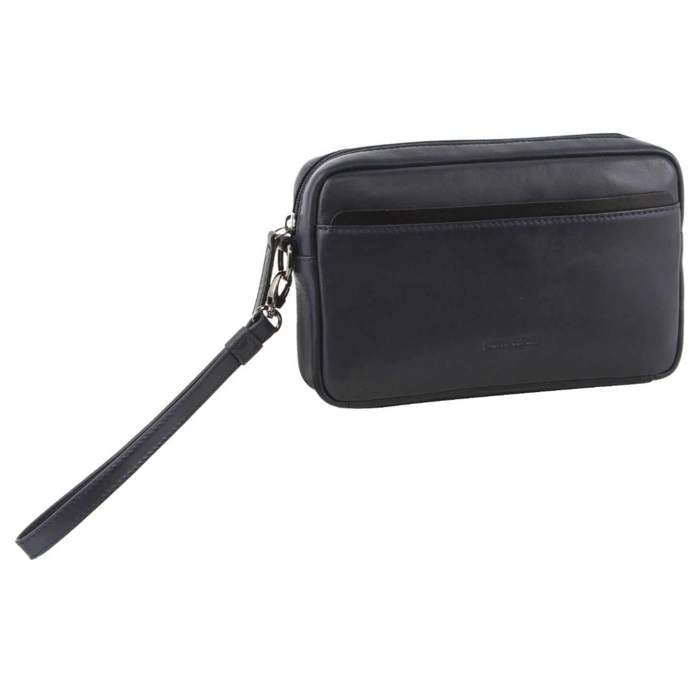 Pierre Cardin Mens Leather Travel Organizer in Navy/Black-1