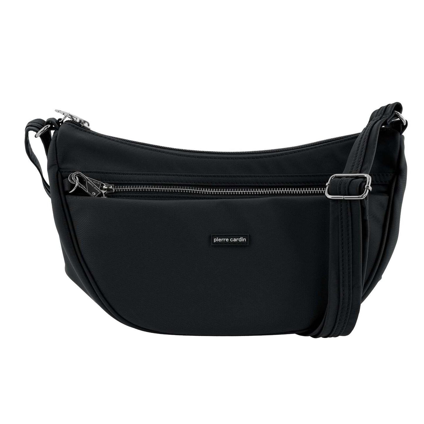Pierre Cardin Slash Proof Anti Theft RFID Nylon Crossbody Bag in Black-3