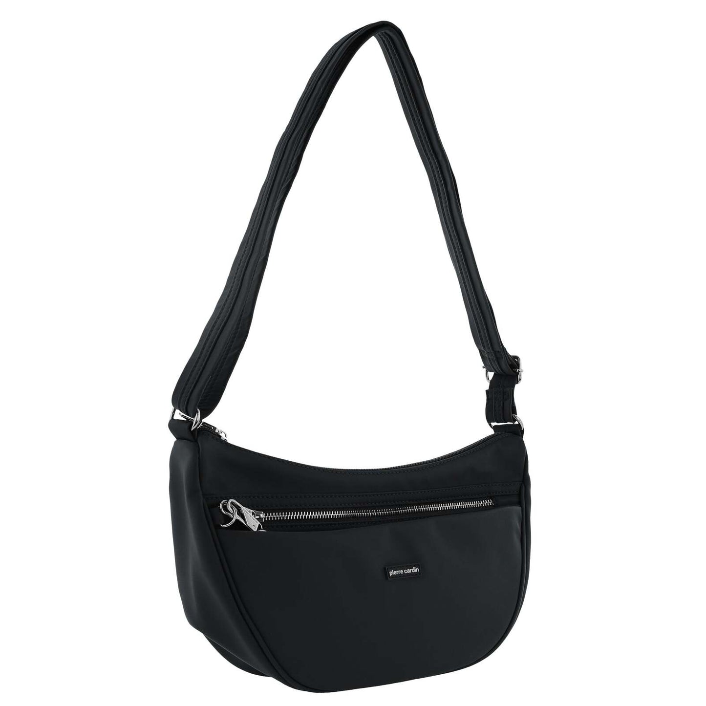 Pierre Cardin Slash Proof Anti Theft RFID Nylon Crossbody Bag in Black-0
