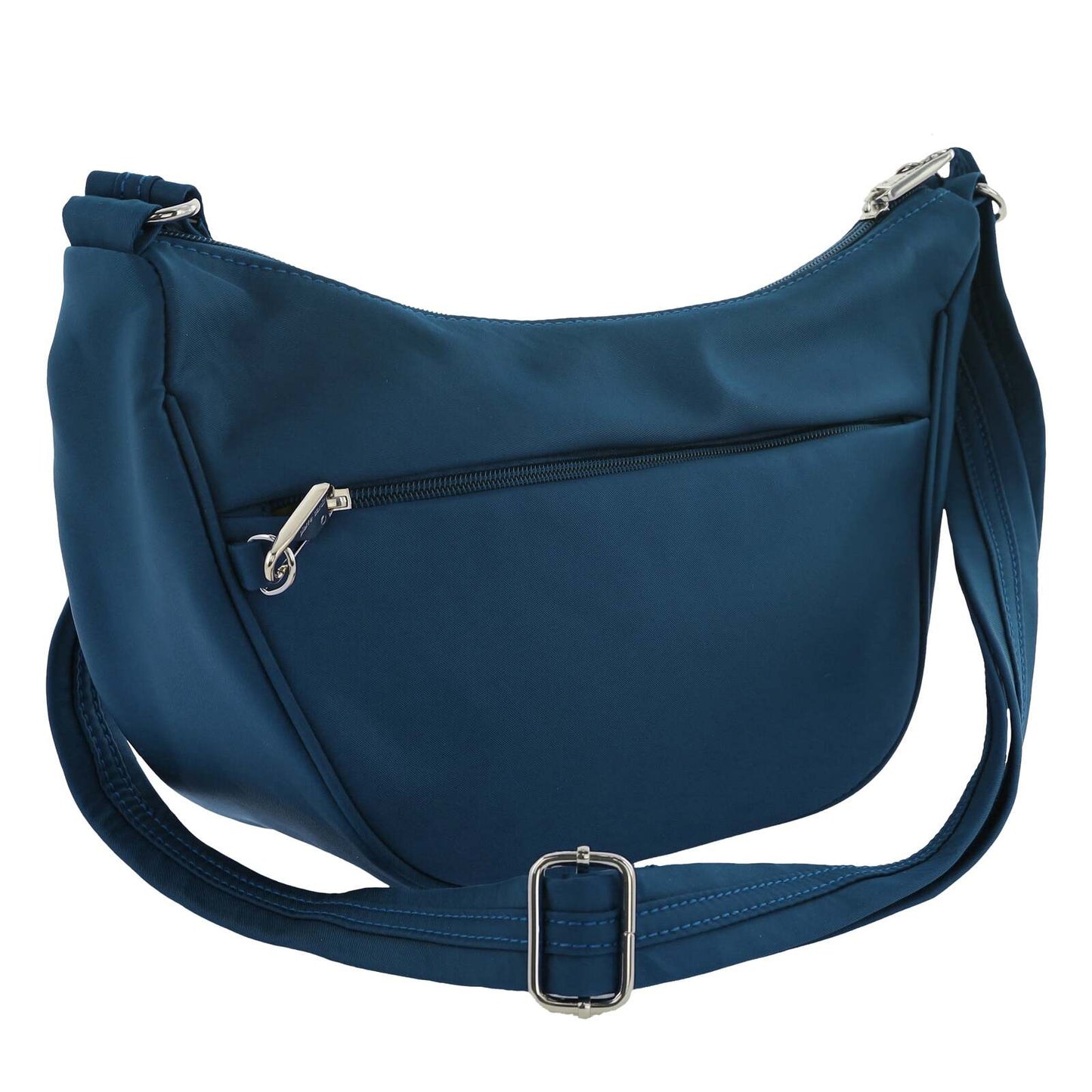 Pierre Cardin Slash Proof Anti Theft RFID Nylon Crossbody Bag in Turquoise-2