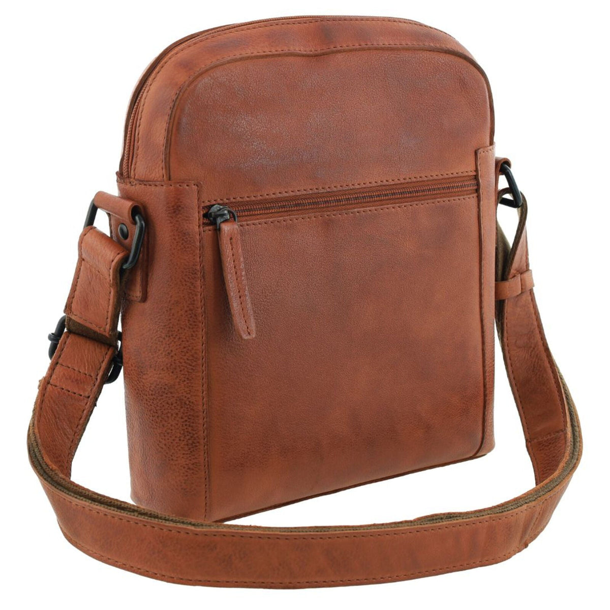 Pierre Cardin Leather Crossbody Bag in Cognac