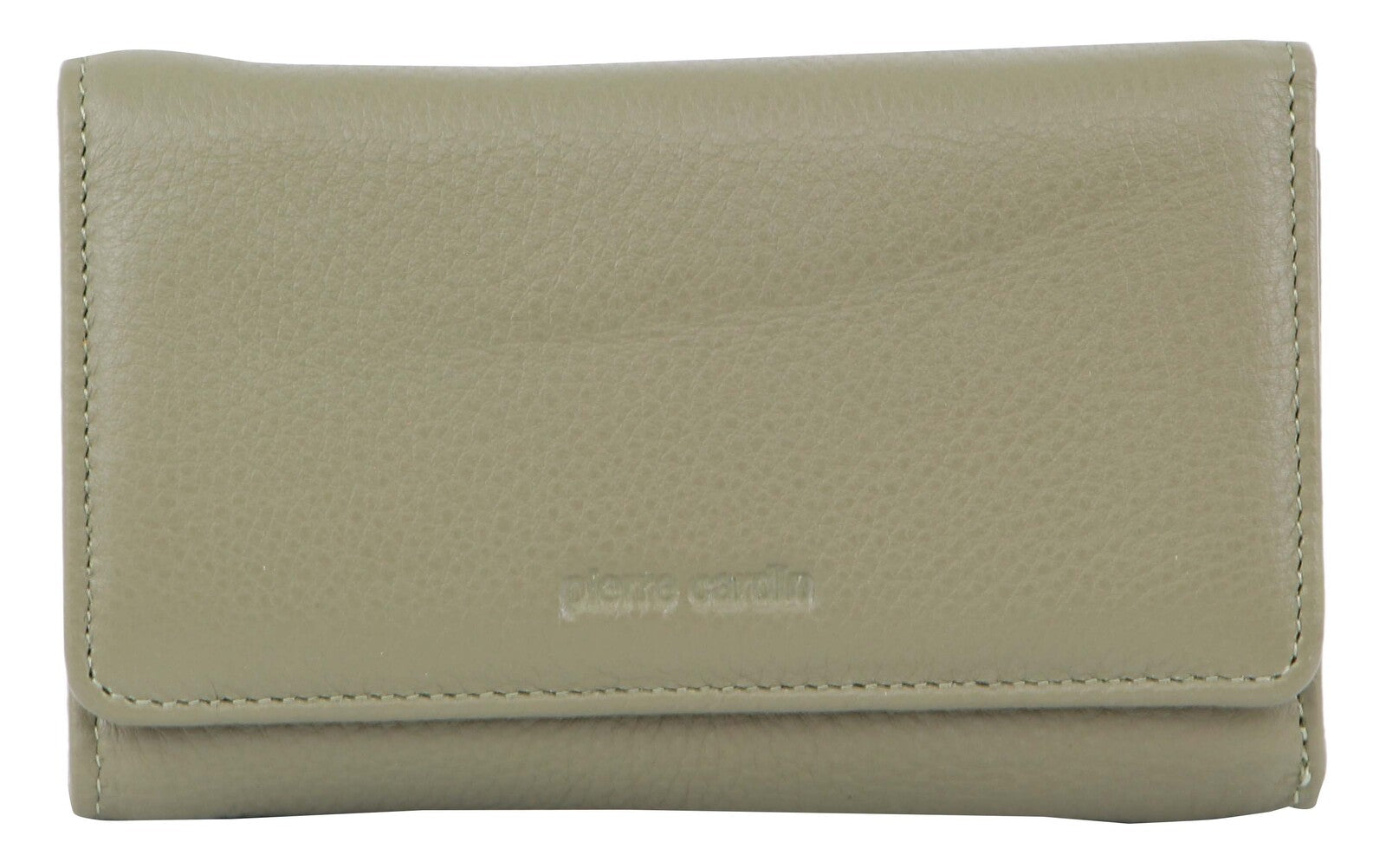 Pierre Cardin Ladies Women's Soft Italian Leather RFID Purse Wallet Rustic - Sage-0
