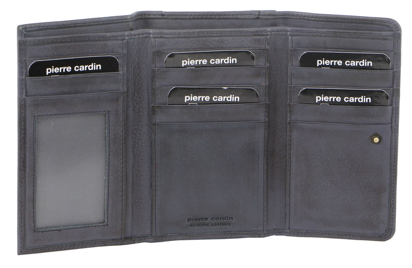 Pierre Cardin Womens Soft Italian Leather RFID Purse Wallet Rustic - Teal-0