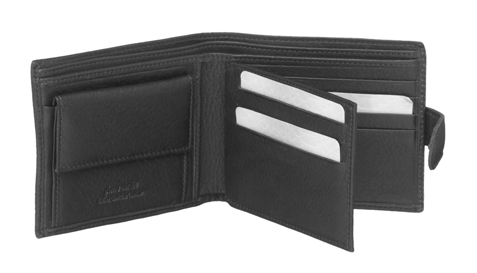 Pierre Cardin Mens Genuine Soft Italian Leather RFID Wallet - Black-0