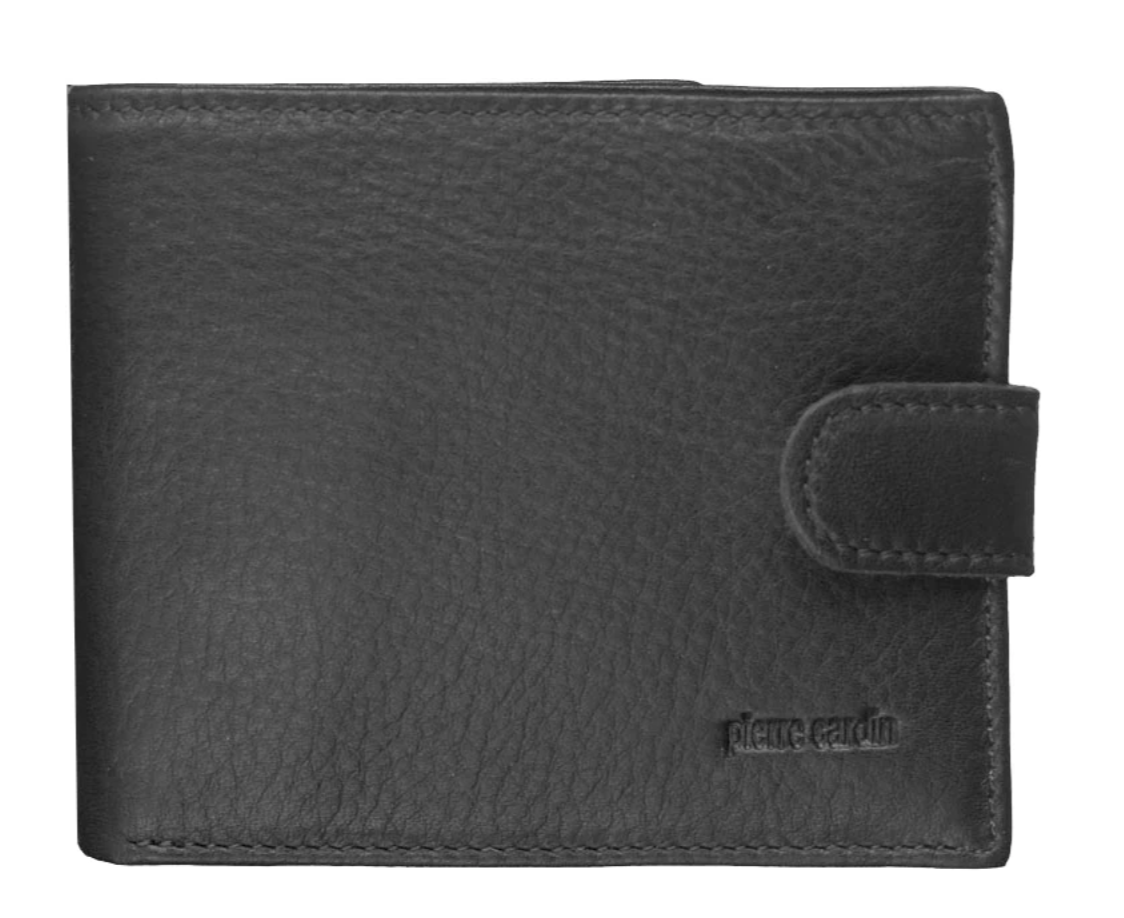 Pierre Cardin Mens Genuine Soft Italian Leather RFID Wallet - Black-2