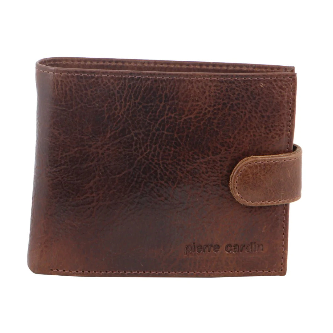 Pierre Cardin Mens Genuine Soft Italian Leather RFID Wallet - Cognac-0