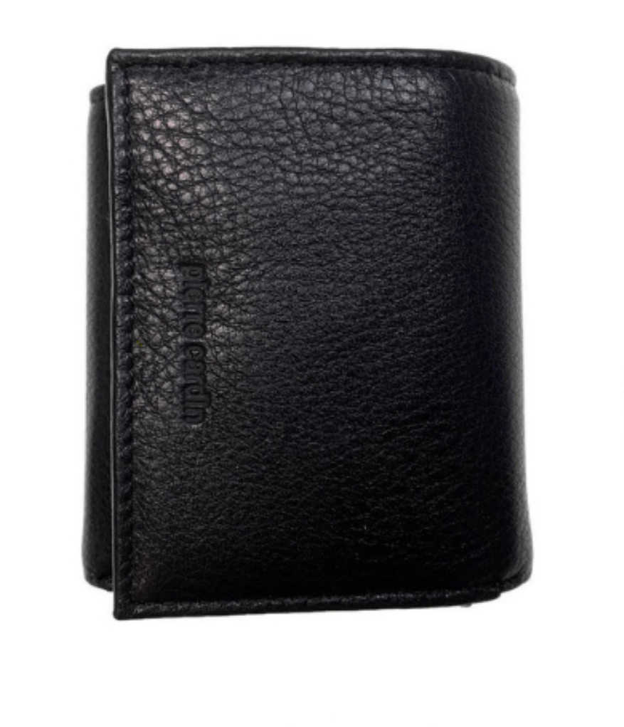 Pierre Cardin RFID Mens Wallet Tri-Fold Genuine Italian Leather - Black-2