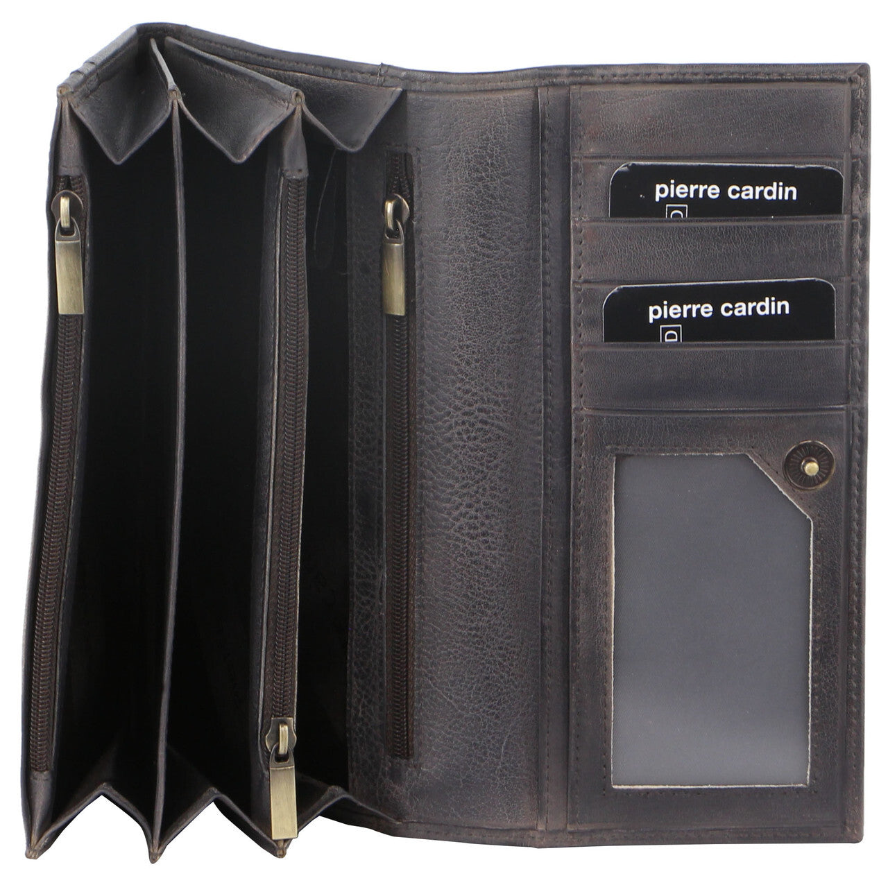 Pierre Cardin  Womens Soft Italian Leather RFID Purse Wallet - Black-1