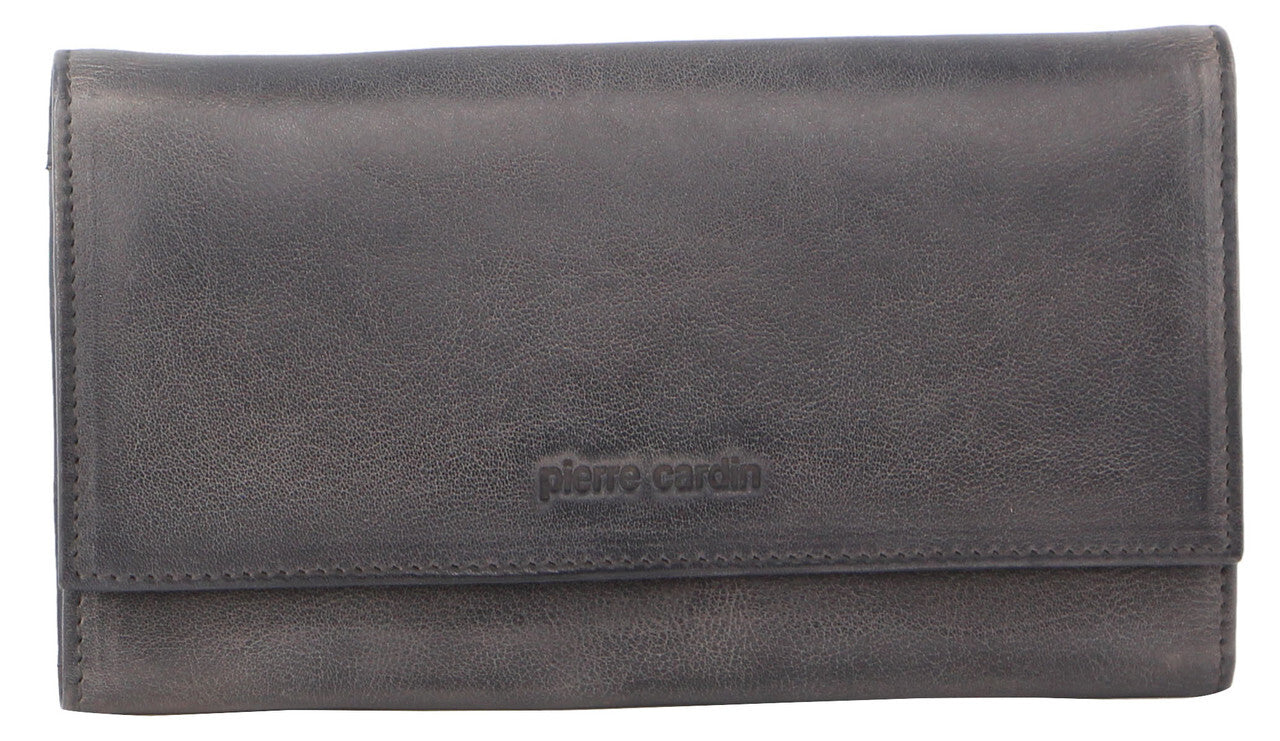 Pierre Cardin  Womens Soft Italian Leather RFID Purse Wallet - Black-2