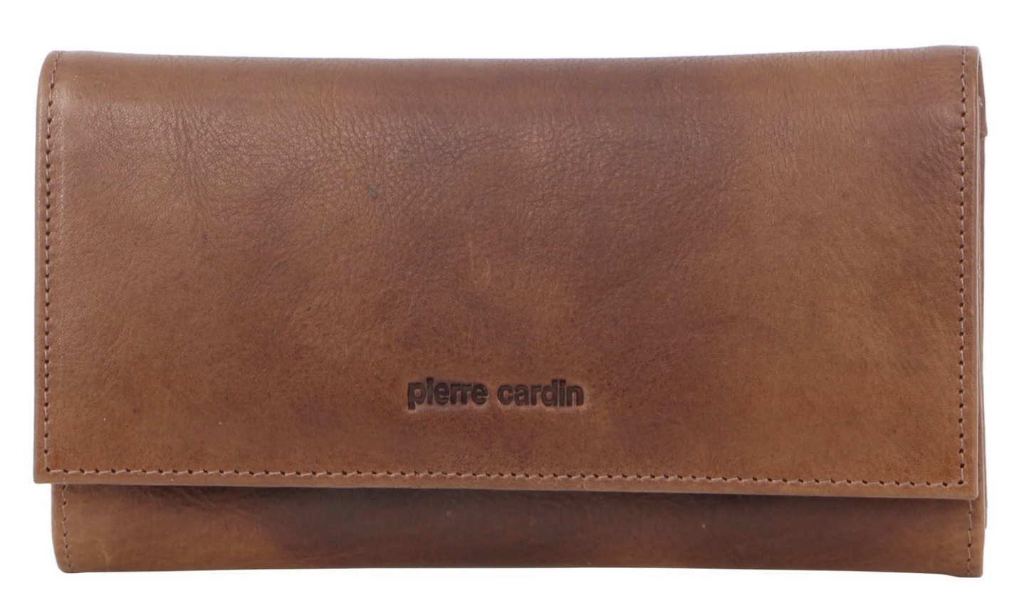 Pierre Cardin Womens Soft Italian Leather RFID Purse Wallet - Cognac-2
