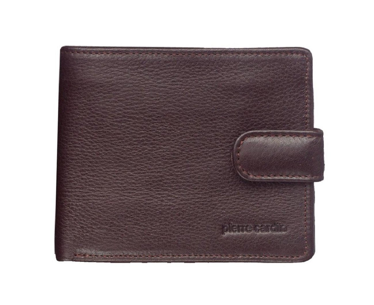 Pierre Cardin RFID Mens Wallet Bi-Fold Genuine Italian Leather w GIFT BOX  - Brown-2