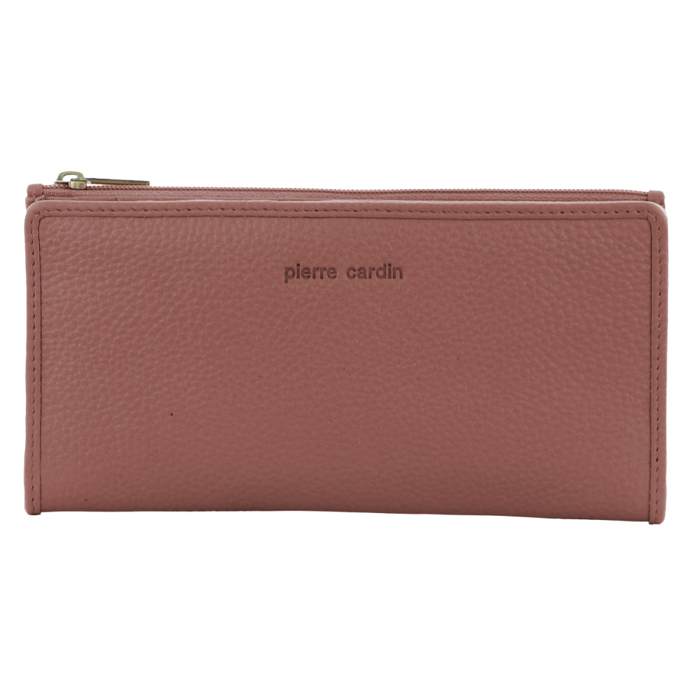 Pierre Cardin Ladies Womens Soft Italian Leather RFID Purse Wallet in Casia Rose-2