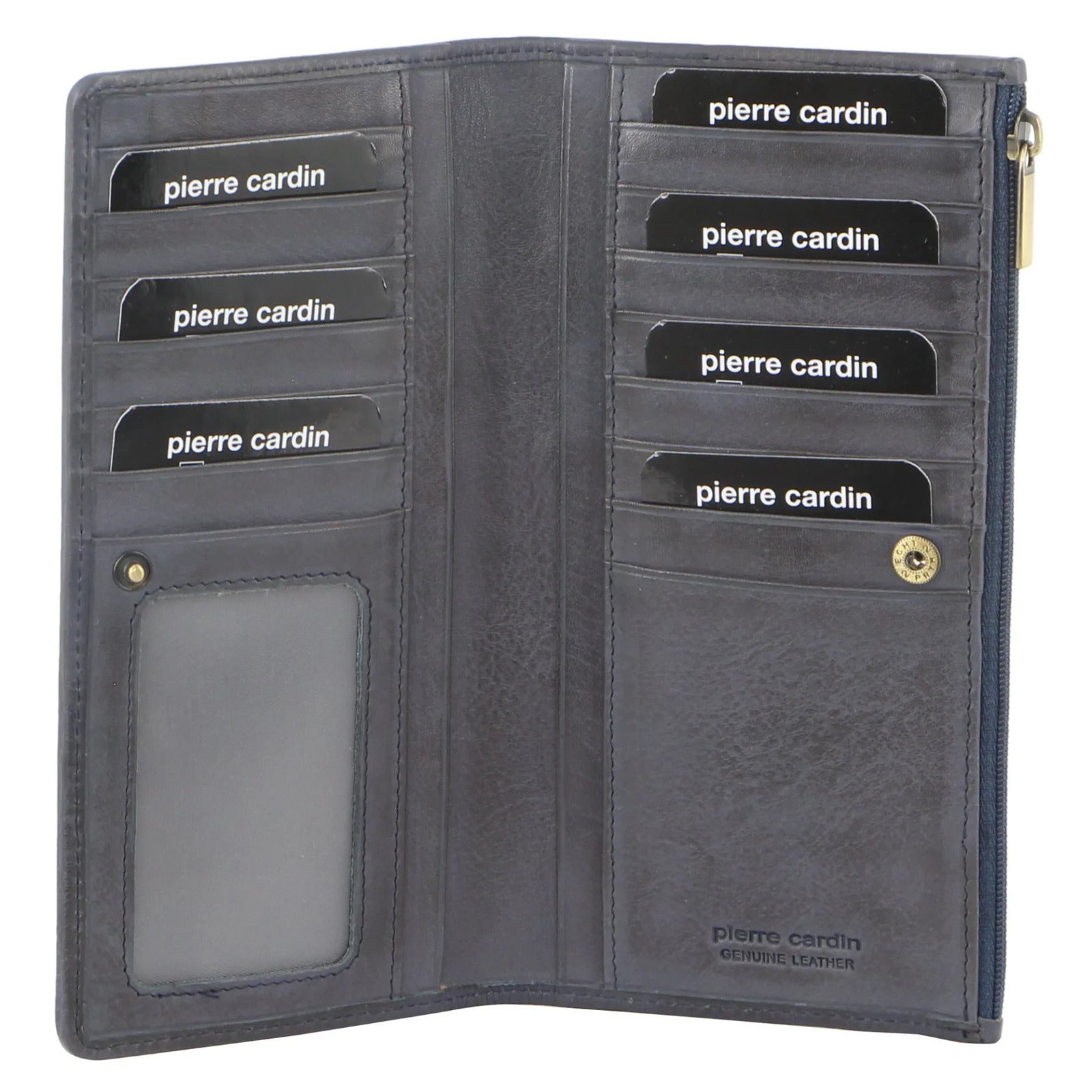 Pierre Cardin Womens Soft Italian Leather RFID Purse Bi-Fold Wallet - Teal-1