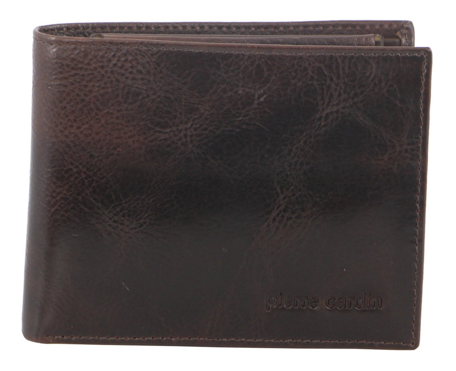 Pierre Cardin Mens Genuine Italian Leather Wallet Removable Coin Purse - Chocolate-2