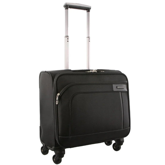 Pierre Cardin 4-Wheel 36L Mobile Office Cabin Carry On Luggage - Black (Travel Suitcase)-0