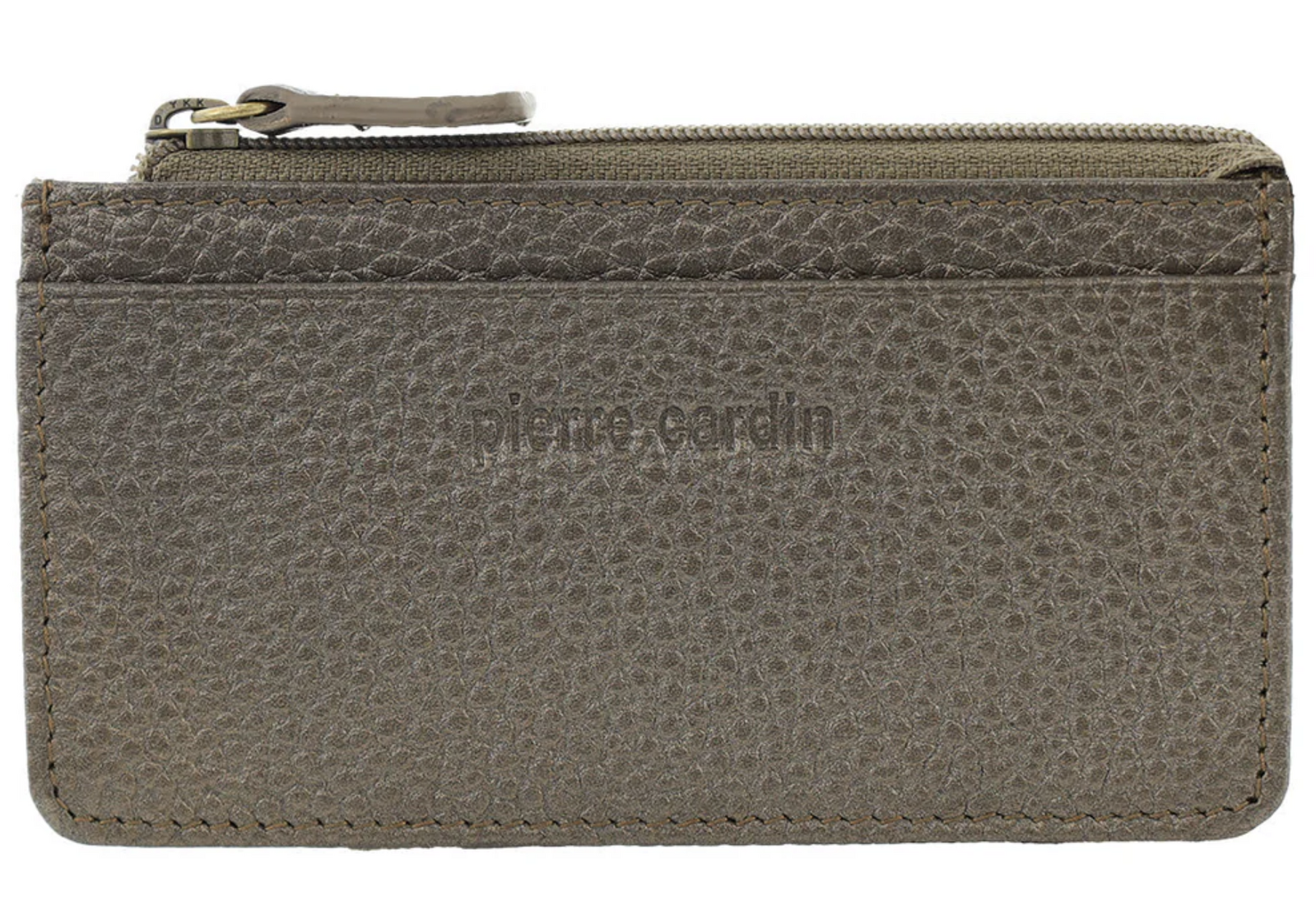 Pierre Cardin RFID Leather Coin Purse Wallet w/ Keyring in Bronze-1