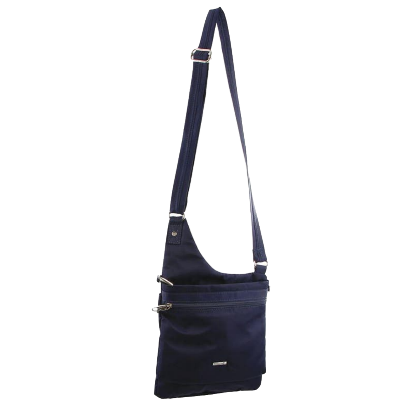 2Pc Set Pierre Cardin RFID Cross Body Bag Anti-Theft Slash Proof - Navy and Grey-2