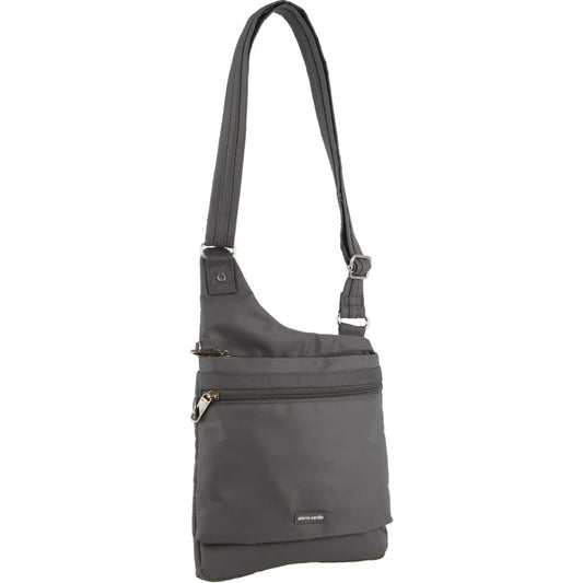 Pierre Cardin Anti-Theft Small Cross Body Bag Slash Proof RFID Blocking - Grey-0