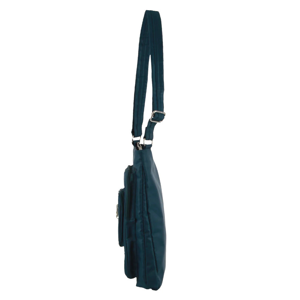 Pierre Cardin Anti-Theft Cross Body Bag Slash Proof RFID Blocking - Teal-2