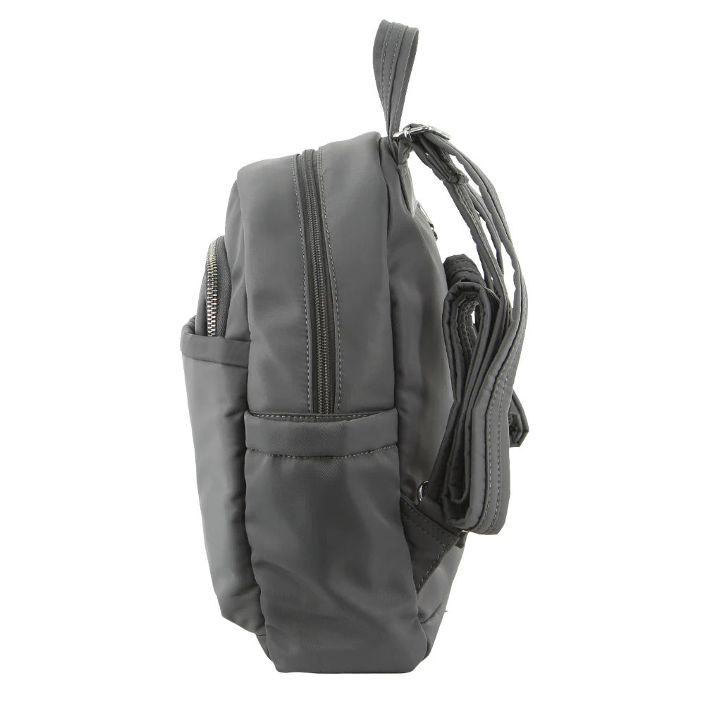 Pierre Cardin Anti-Theft Backpack Slash Proof RFID Blocking Bag - Grey-2