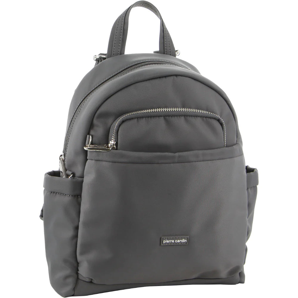 Pierre Cardin Anti-Theft Backpack Slash Proof RFID Blocking Bag - Grey-0