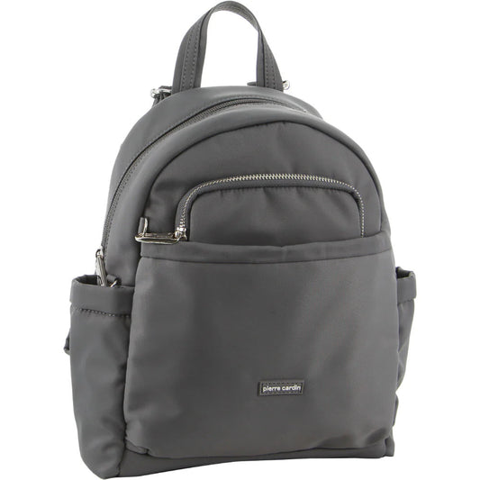 Pierre Cardin Anti-Theft Backpack Slash Proof RFID Blocking Bag - Grey-0