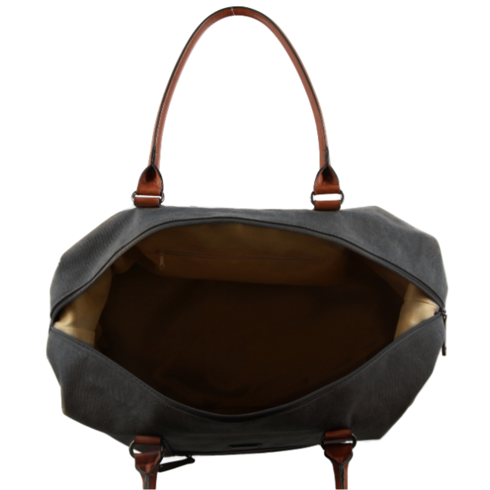 Pierre Cardin Canvas Overnight Bag Business Travel Luggage Weekend Duffle Unisex - Black-2