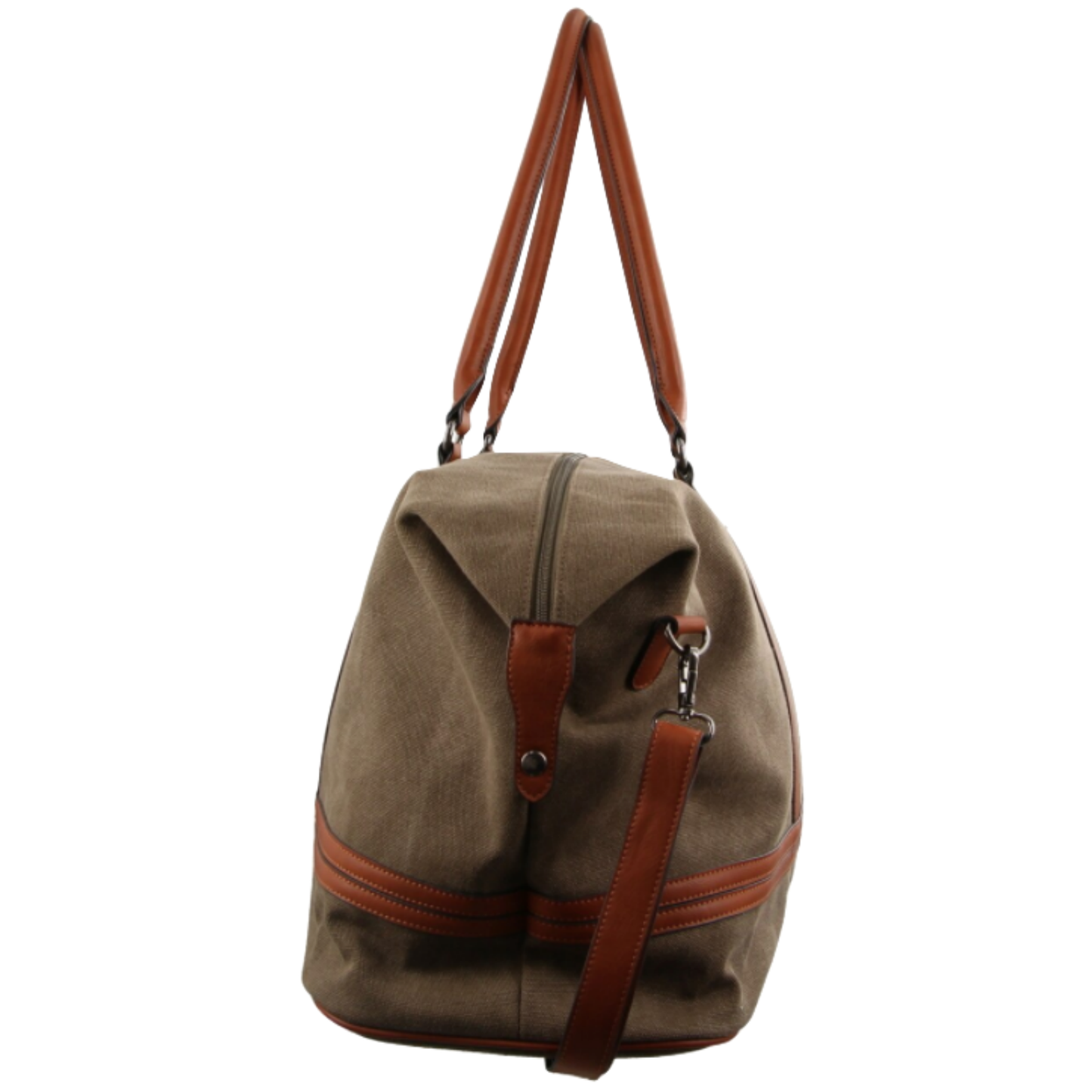 Pierre Cardin Canvas Overnight Bag Business Travel Luggage Weekend Duffle Unisex - Brown-3