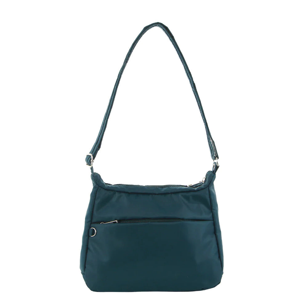 Pierre Cardin Anti-Theft Crossbody Bag Slash Proof RFID Blocking - Teal-3