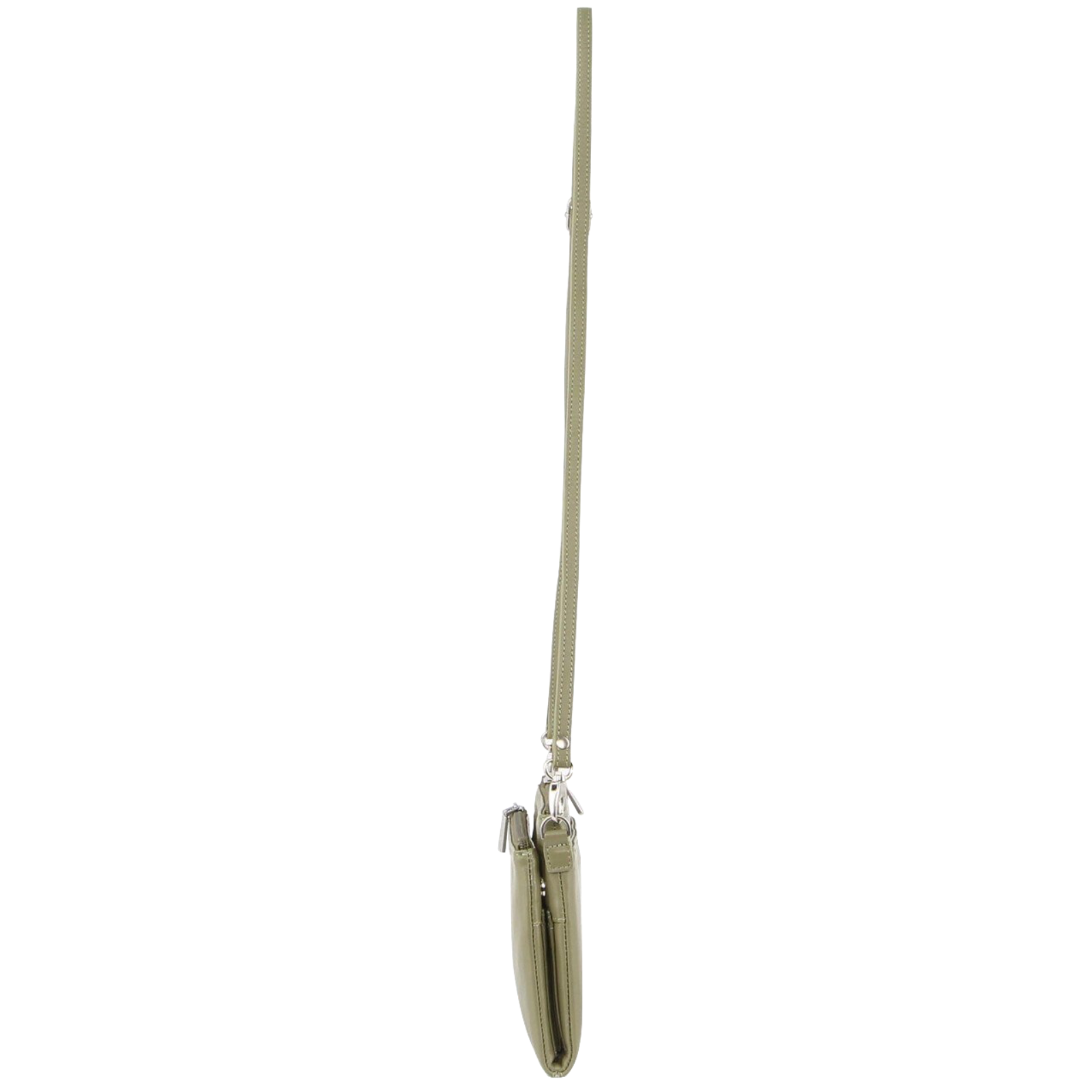 Pierre Cardin Ladies Cross Body Bag Leather Clutch Shoulder Sling Womens  - Sage-2