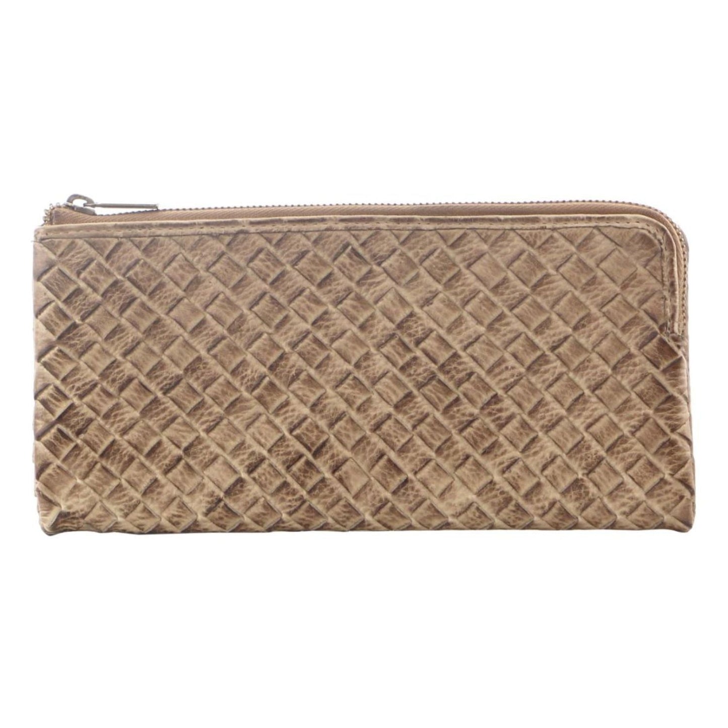 Pierre Cardin Womens Soft Rustic Leather Wallet Coin RFID Purse - Latte-0