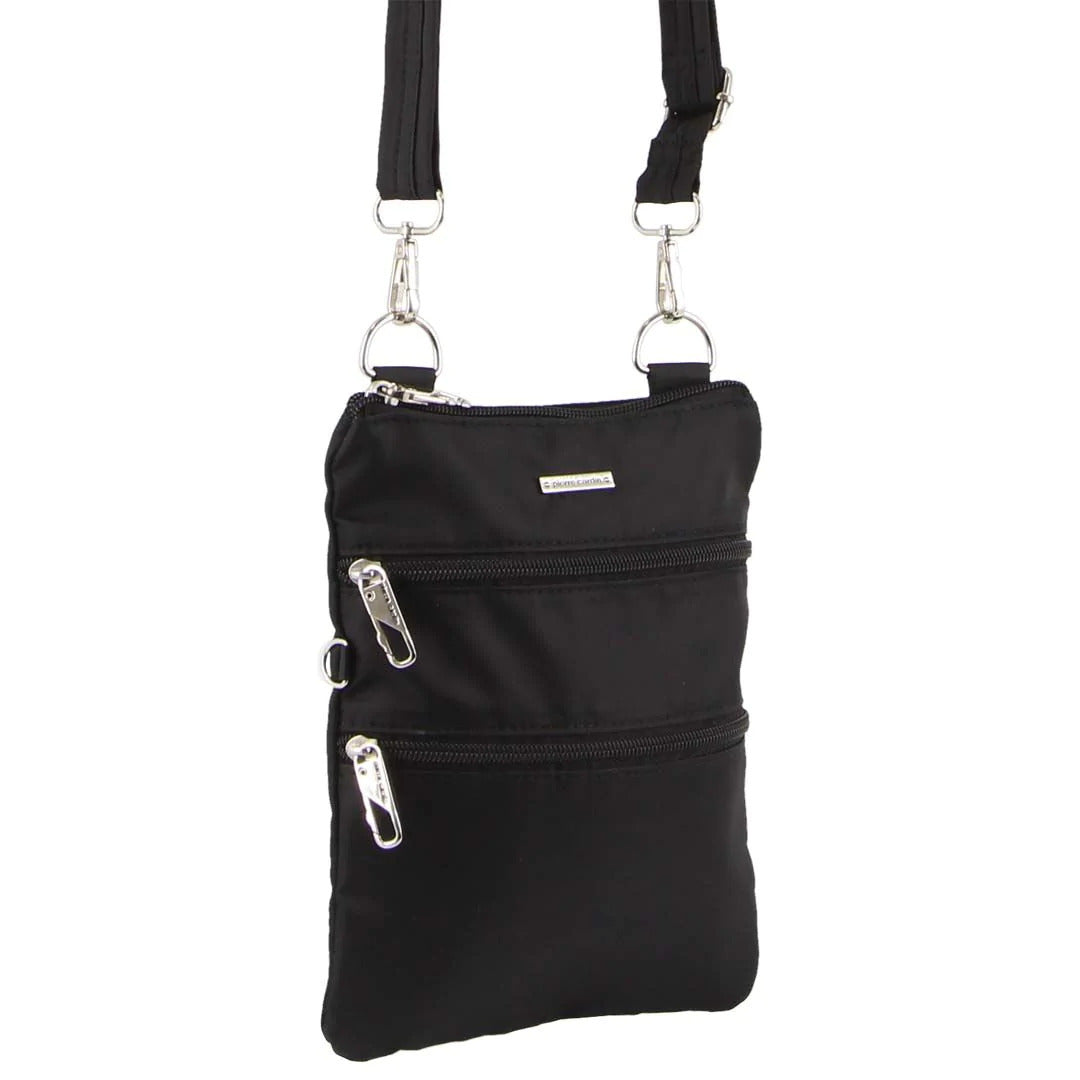 Pierre Cardin Anti-Theft RFID Ladies Cross Body Bag Slash Proof Crossbody Women - Black-2
