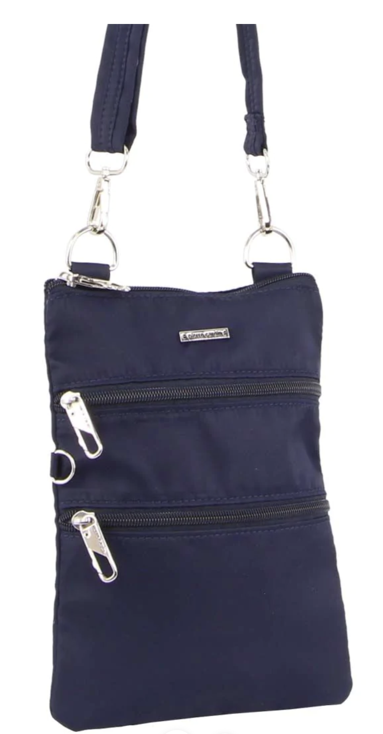 Pierre Cardin Anti-Theft RFID Ladies Cross Body Bag Slash Proof Crossbody Women - Navy-0
