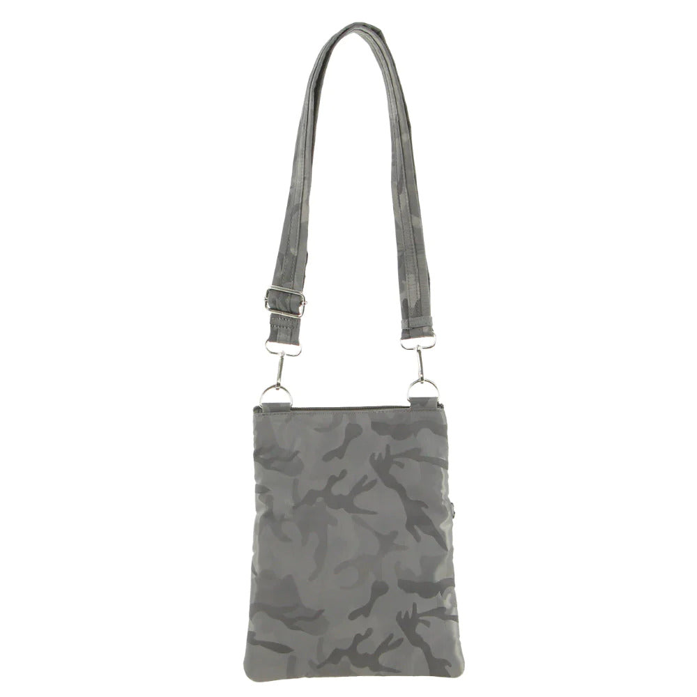 Pierre Cardin Anti-Theft Cross Body Bag Slash Proof RFID Camouflage - Grey/Camo-3