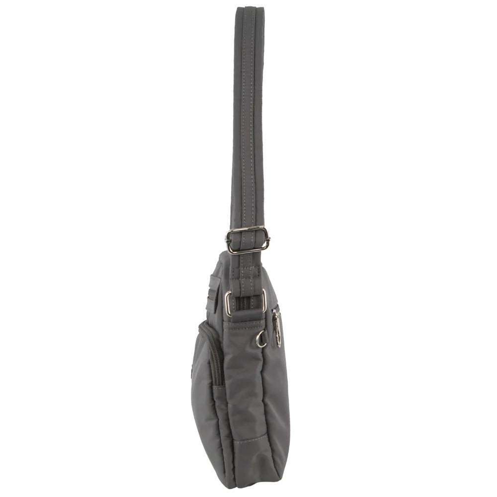Pierre Cardin Anti-Theft Cross Body Bag RFID Blocking Slash Proof- Grey-2