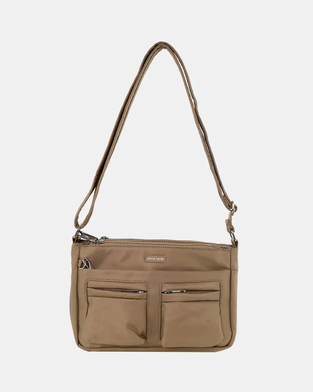 Pierre Cardin Anti-Theft Cross Body Bag Slash Proof RFID Blocking - Camel-3