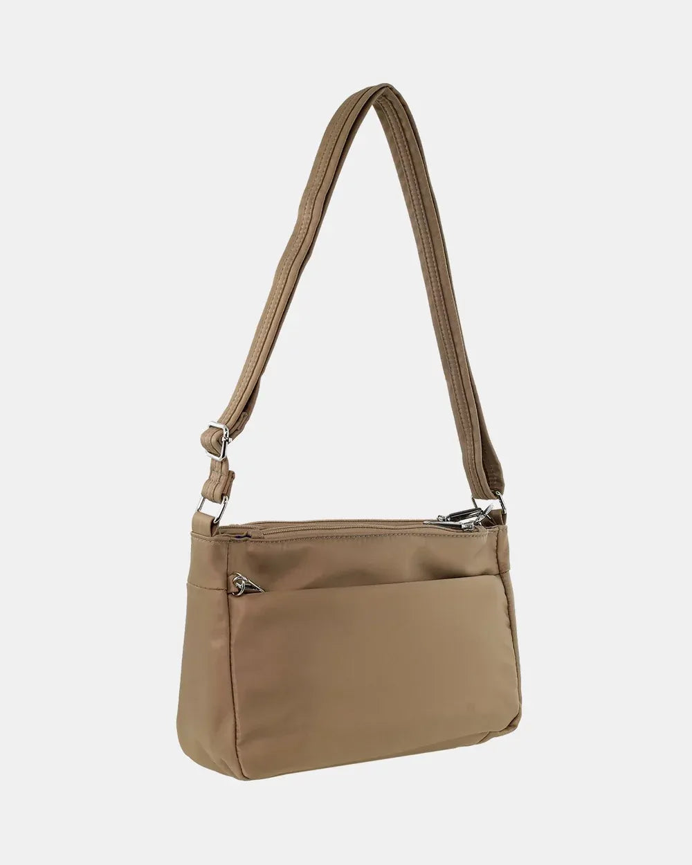 Pierre Cardin Anti-Theft Cross Body Bag Slash Proof RFID Blocking - Camel-4