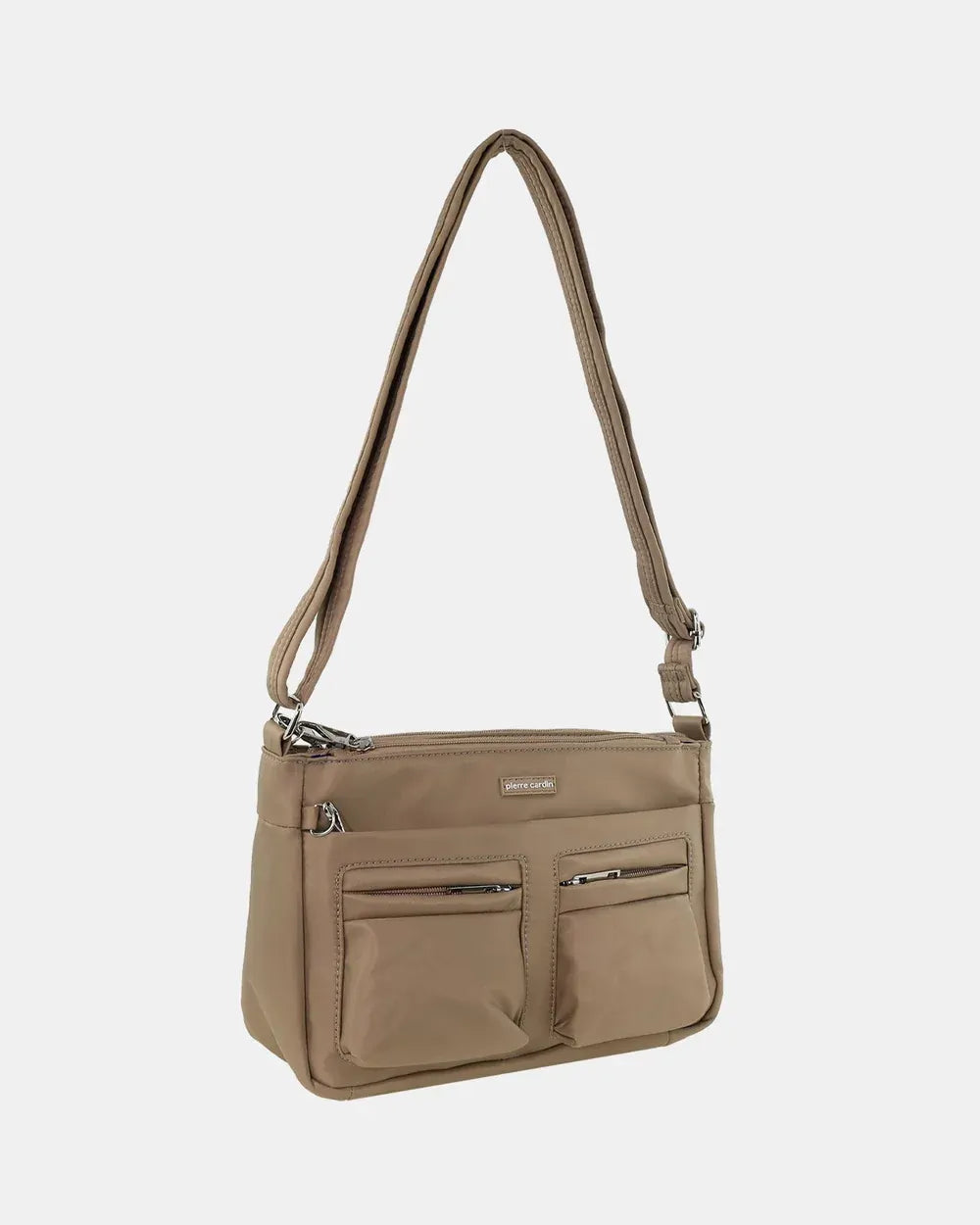 Pierre Cardin Anti-Theft Cross Body Bag Slash Proof RFID Blocking - Camel-1