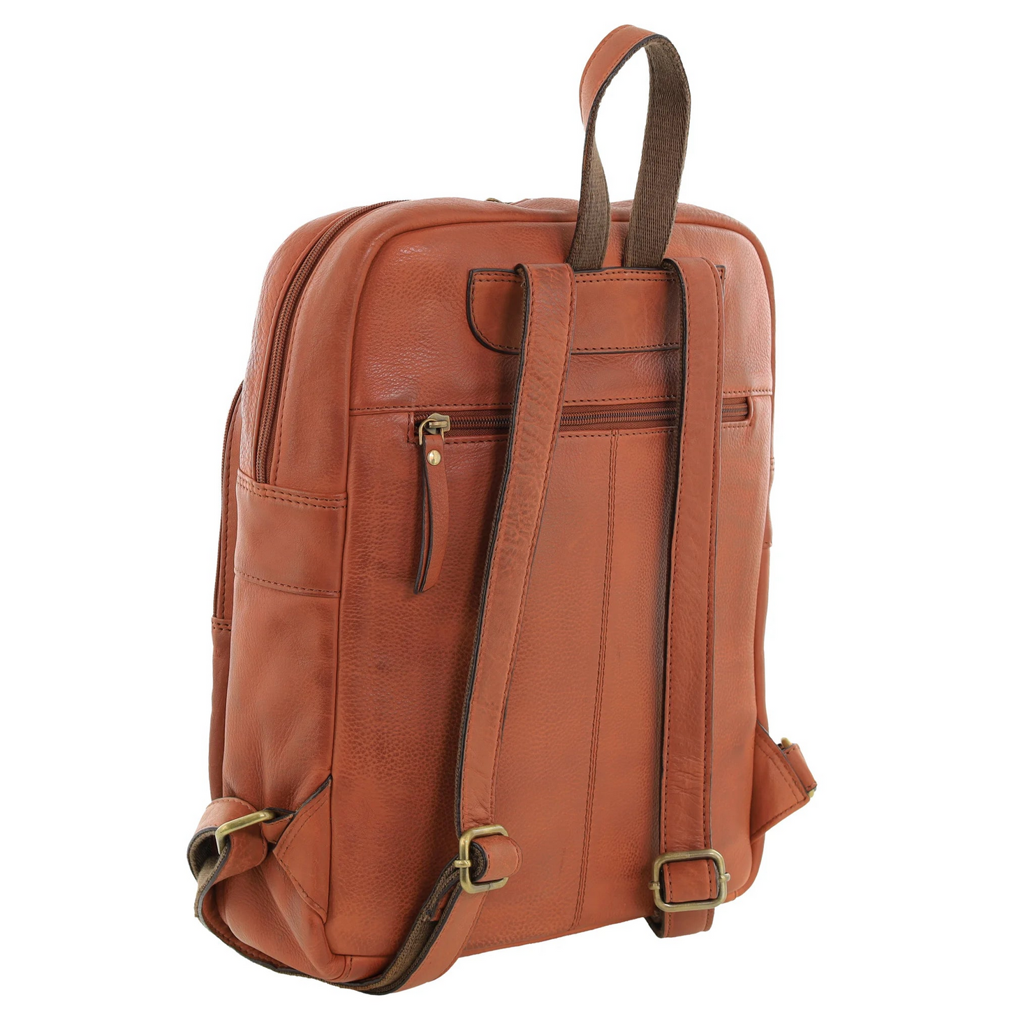 Pierre Cardin Womens Vintage Backpack Bag in Cognac-2