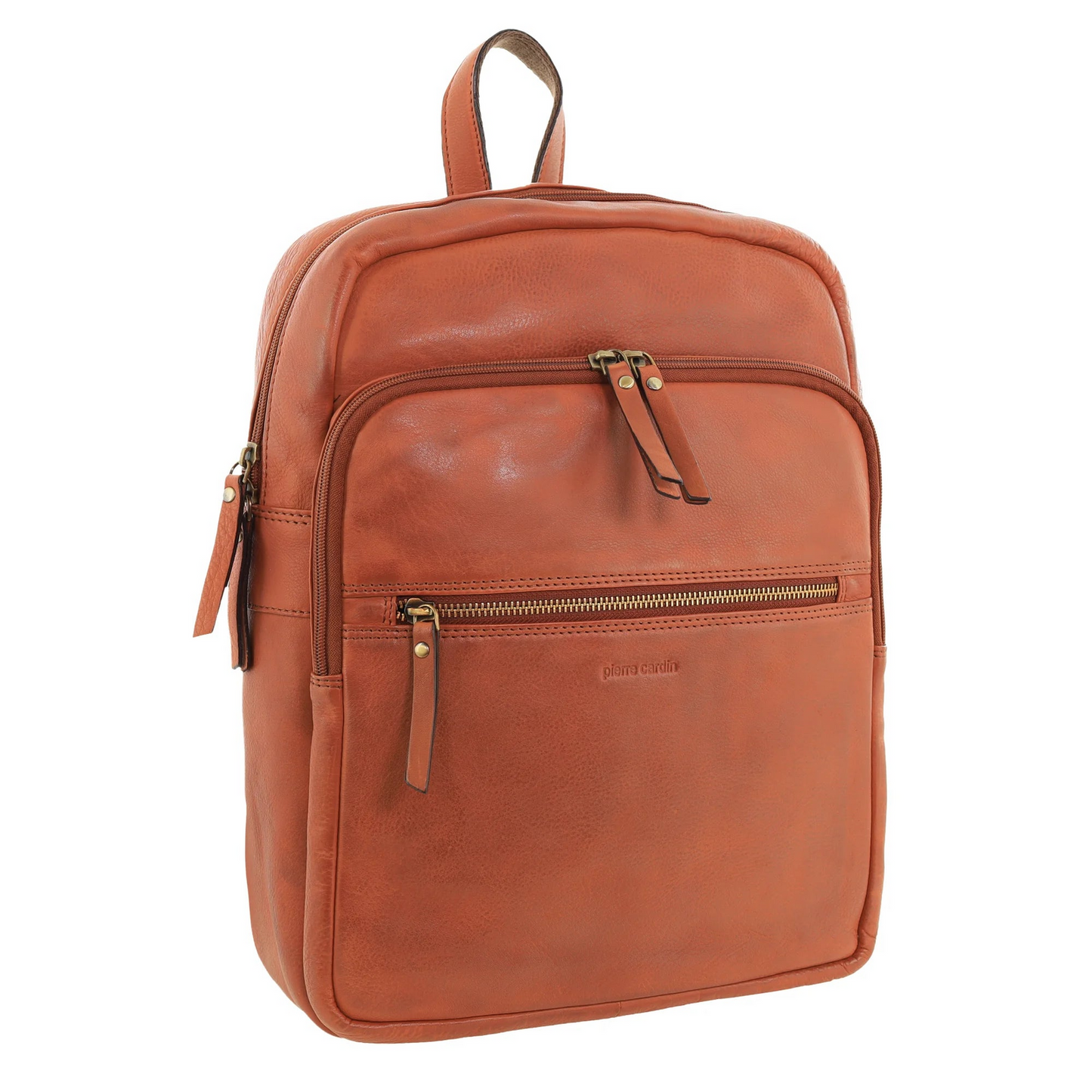 Pierre Cardin Womens Vintage Backpack Bag in Cognac-1