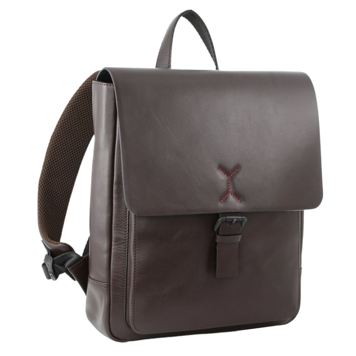 Pierre Cardin Premium Leather Backpack Travel Bag Satchel - Brown-0