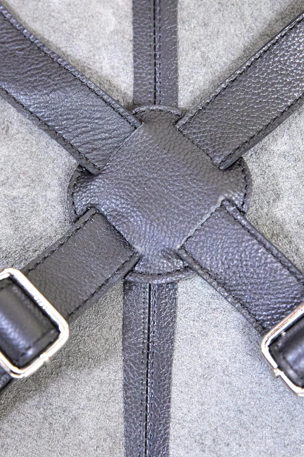 2x Pierre Cardin Professional Leather Apron - Matte Black (Butcher/Woodwork/Hairdressing/Barber/Chef)-4
