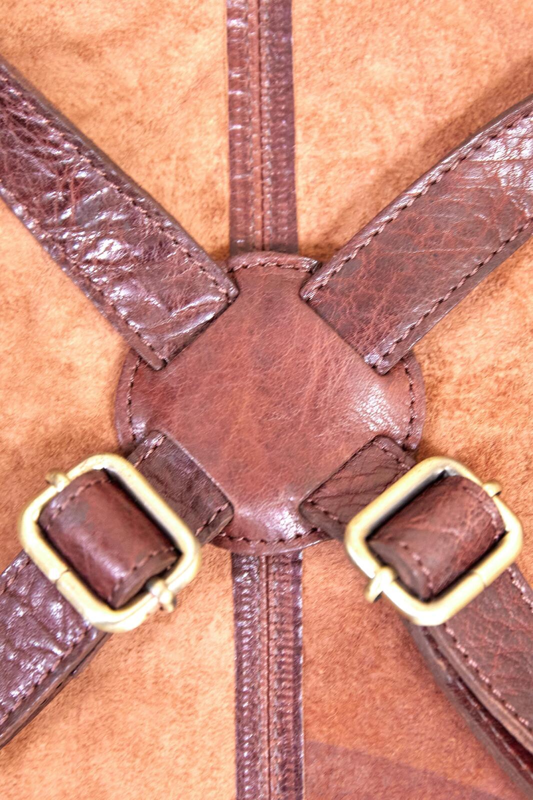 2x Pierre Cardin Professional Leather Apron - Chestnut (Butcher/Woodwork/Hairdressing/Barber/Chef)-4