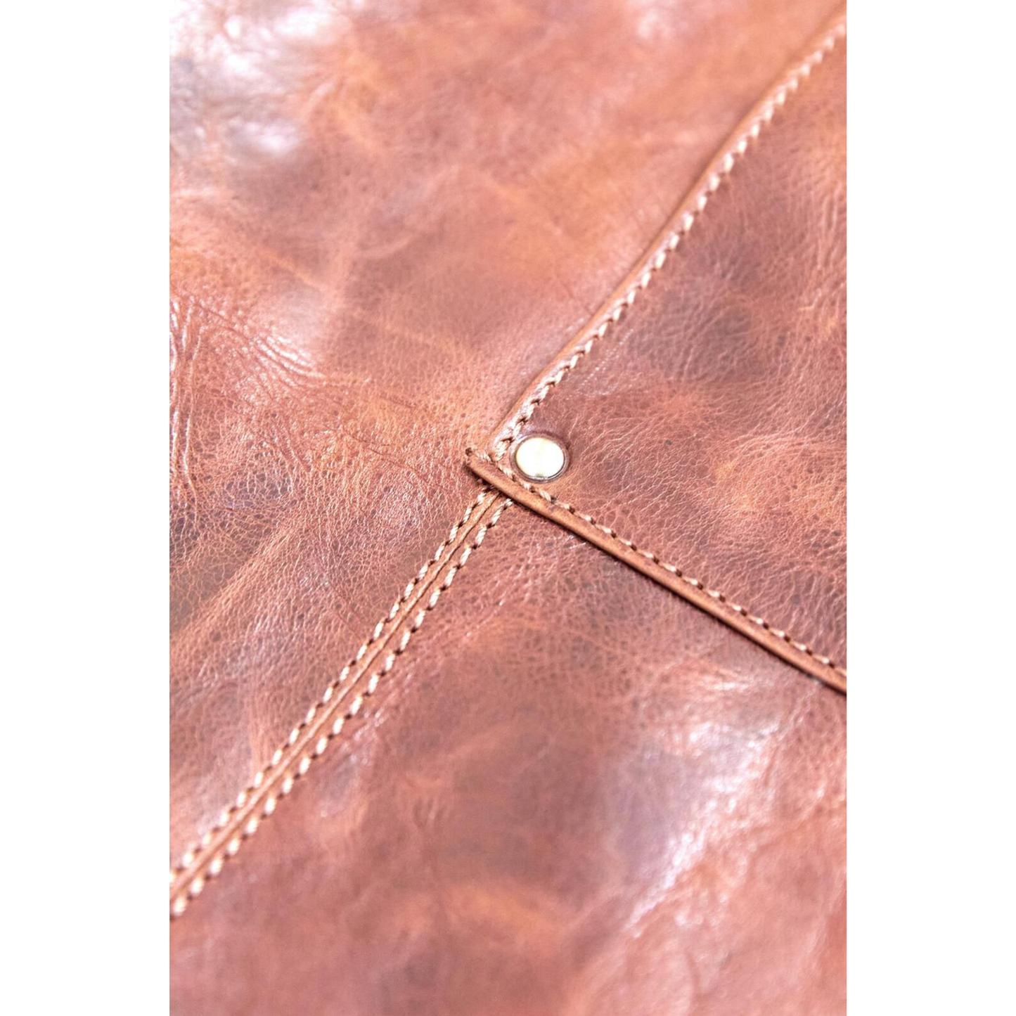 2x Pierre Cardin Professional Leather Apron - Cognac (Butcher/Woodwork/Hairdressing/Barber/Chef)-3