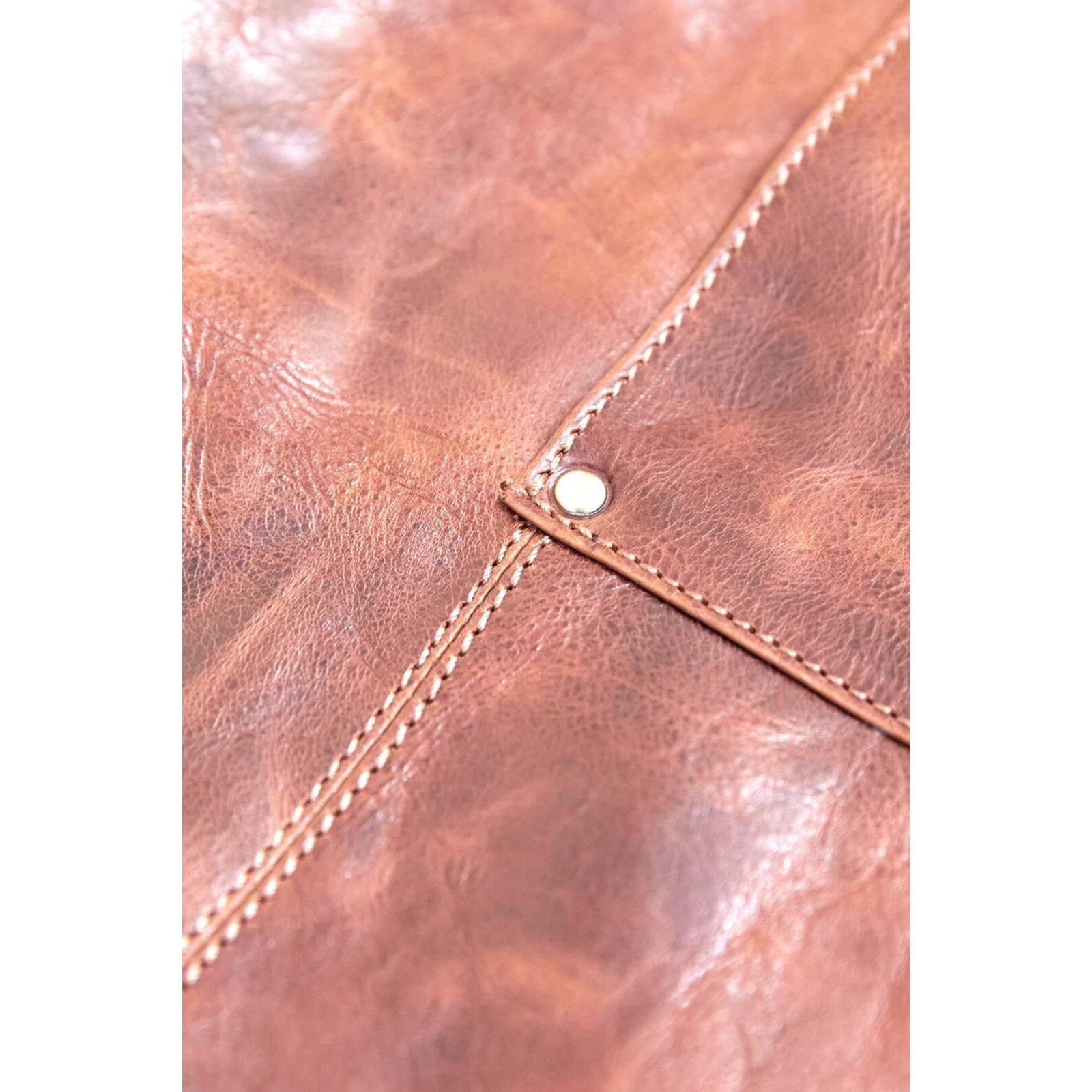 2x Pierre Cardin Professional Leather Apron - Cognac (Butcher/Woodwork/Hairdressing/Barber/Chef)-3