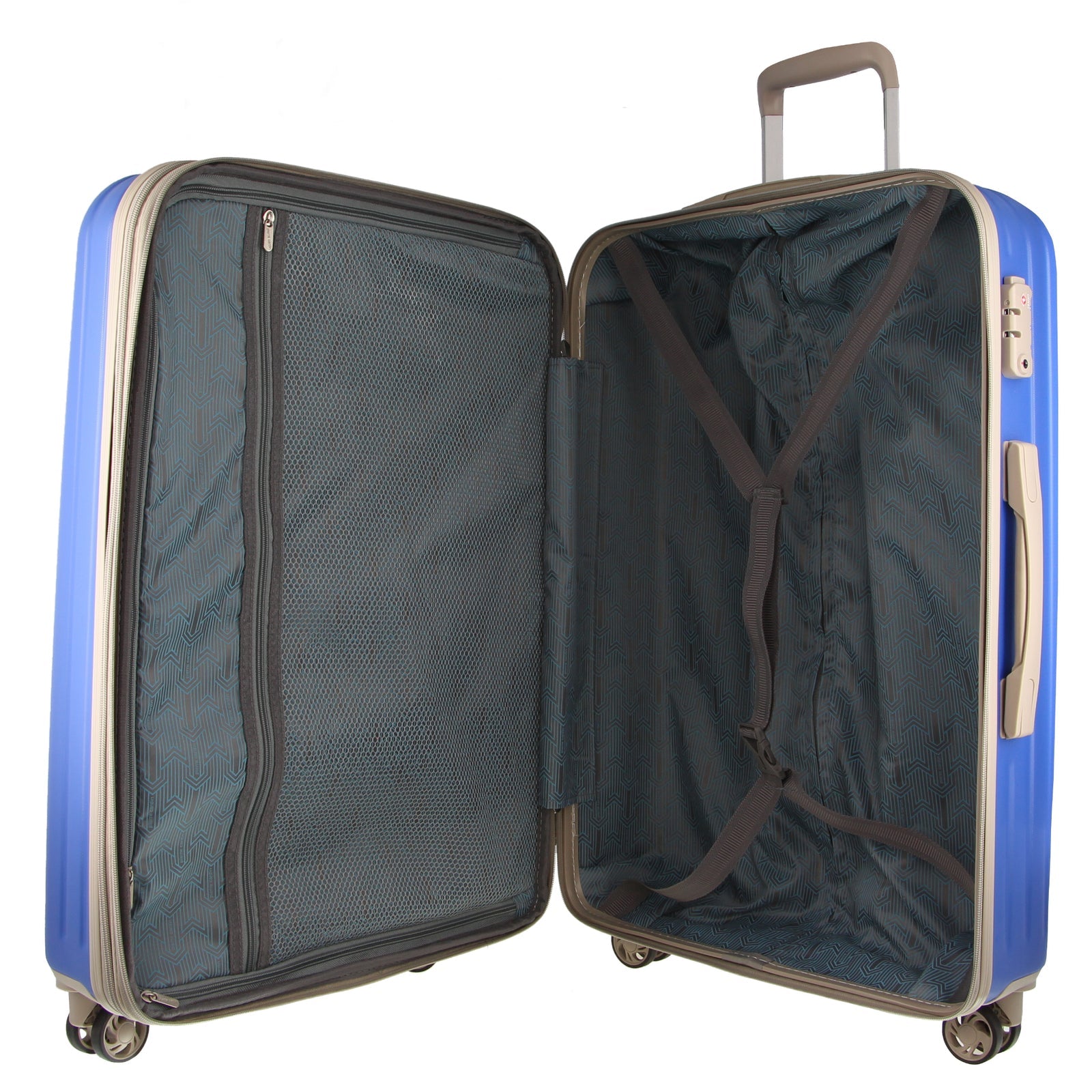 Pierre Cardin Hardshell Cabin Luggage Bag Travel Carry On TSA 54cm (49L) - Ocean-4
