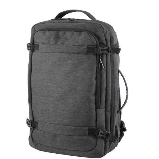 Pierre Cardin Mens Travel & Business Backpack with Built-in USB Port - Grey-0