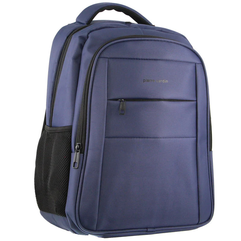 Pierre Cardin Mens Travel & Business Backpack with Built-in USB Port - Navy-1