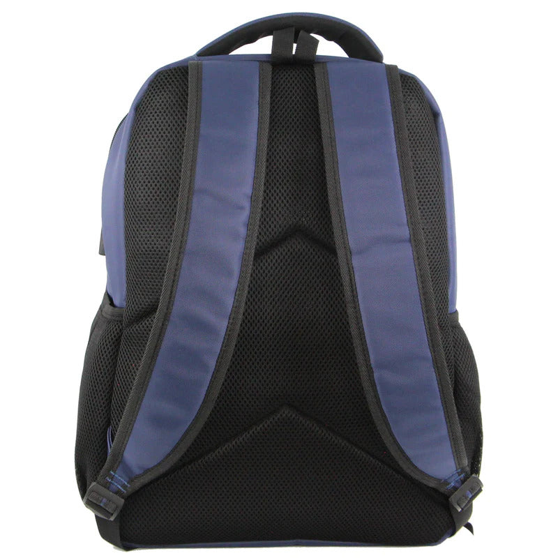 Pierre Cardin Mens Travel & Business Backpack with Built-in USB Port - Navy-3